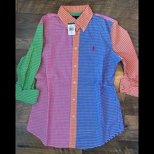 NWT Ralph Lauren button down, Size 10